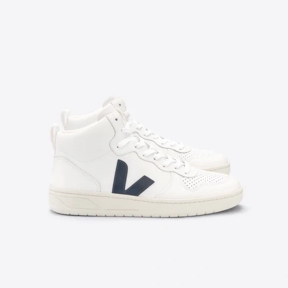 Veja V-15 Leather White Nautico High Top Women's size 9.5 - Picture 16 of 16